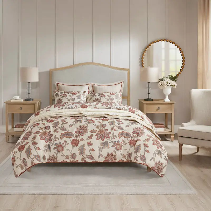 Madison Park Signature Victoria Light Natural Bedside Table