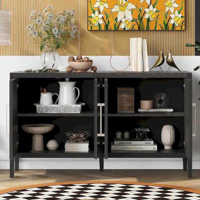 Storage Cabinet Sideboard Wooden Cabinet with Shelves for Living room