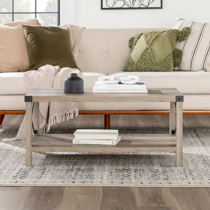 Middlebrook Kujawa Coffee Table with Metal Accents