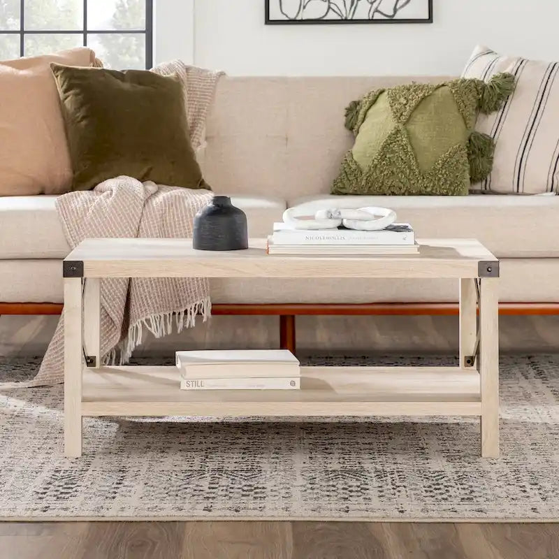 Middlebrook Kujawa Coffee Table with Metal Accents