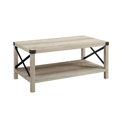 Middlebrook Kujawa Coffee Table with Metal Accents