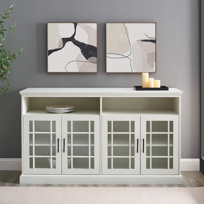 Middlebrook 58-inch Framed Glass 4-Door TV Stand