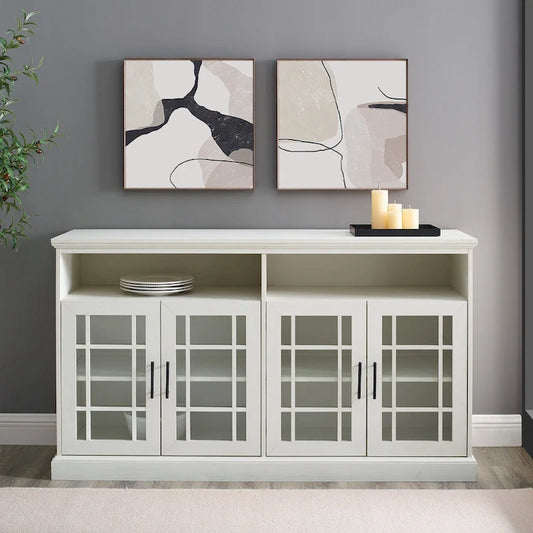 Middlebrook 58-inch Framed Glass 4-Door TV Stand