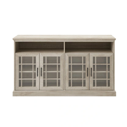 Middlebrook 58-inch Framed Glass 4-Door TV Stand