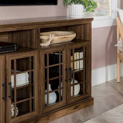 Middlebrook 58-inch Framed Glass 4-Door TV Stand