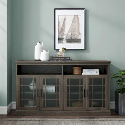 Middlebrook 58-inch Framed Glass 4-Door TV Stand