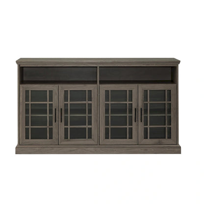 Middlebrook 58-inch Framed Glass 4-Door TV Stand