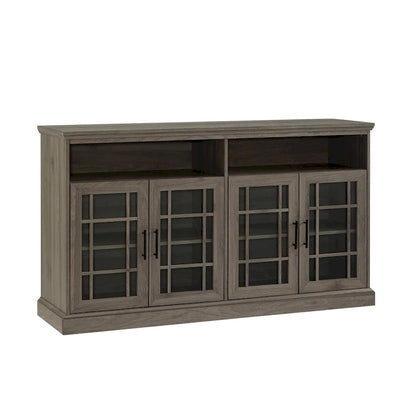 Middlebrook 58-inch Framed Glass 4-Door TV Stand