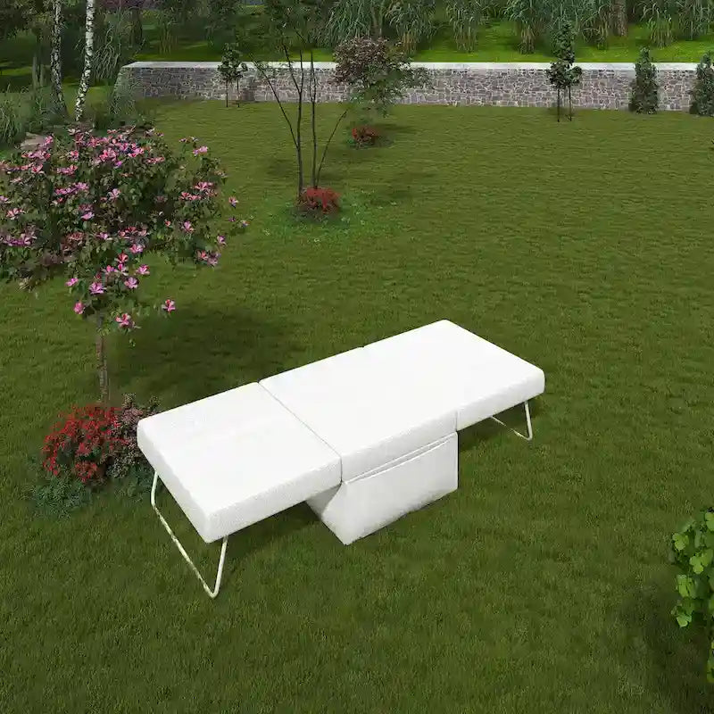 Convertible 4 in 1 Folding Ottoman Sleeper Bed