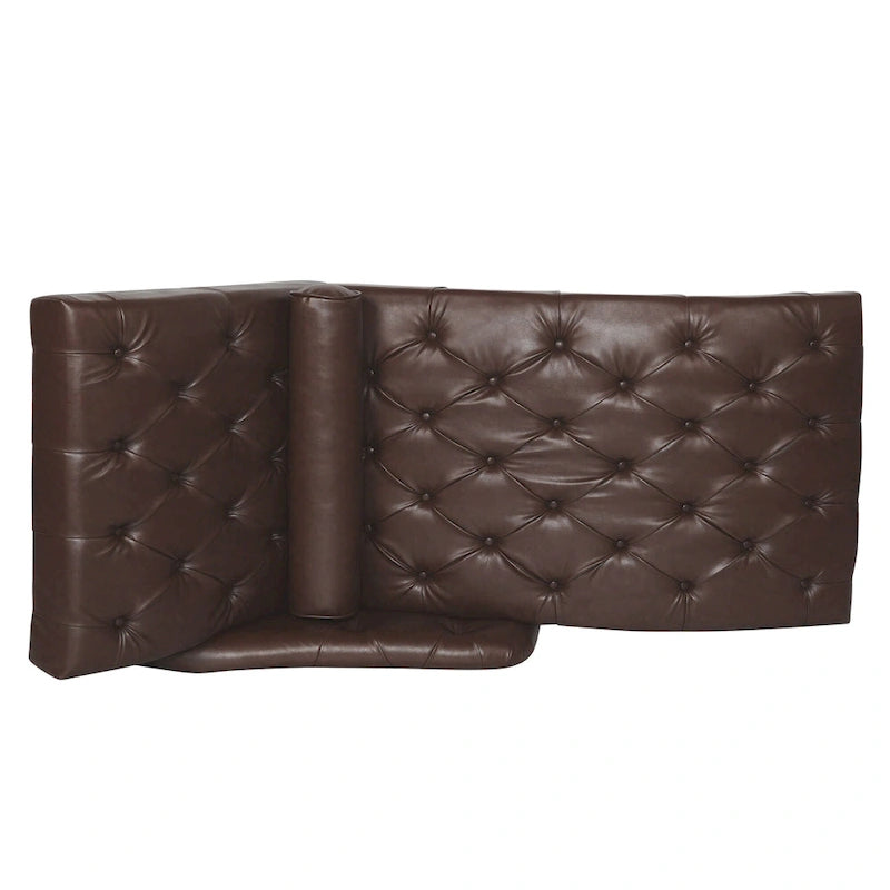 Christopher Knight Home - Isabella Indoor Chaise Lounge Armchair with Pillow and Solid Wood Legs