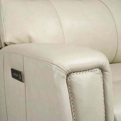 Genuine Leather Zero Gravity Power Recliner Chair with Power Headrest, USB&USB-C Port