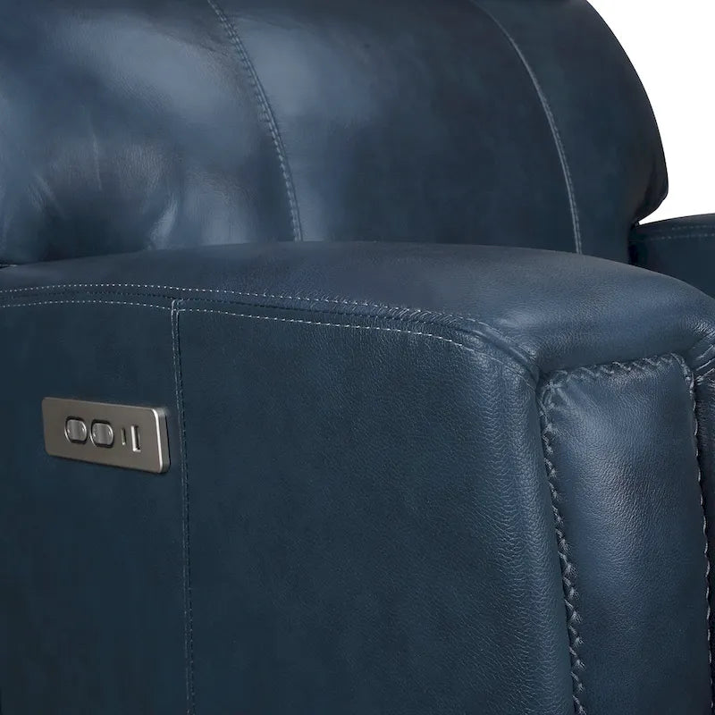 Genuine Leather Zero Gravity Power Recliner Chair with Power Headrest, USB&USB-C Port