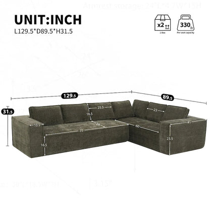 Minimalist Modular Sofa with Advanced Materials for Comfort and Style