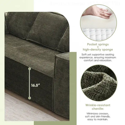 Minimalist Modular Sofa with Advanced Materials for Comfort and Style