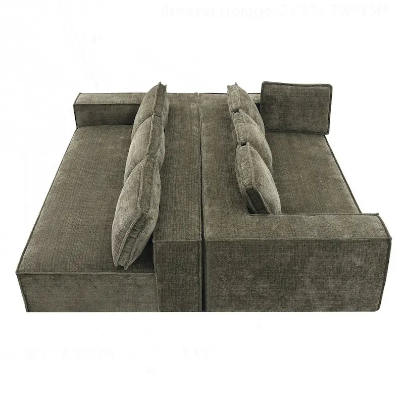 Minimalist Modular Sofa with Advanced Materials for Comfort and Style