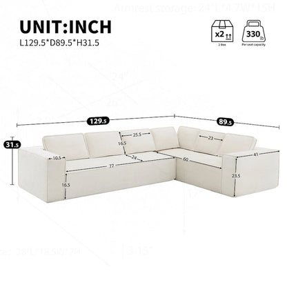 Minimalist Modular Sofa with Advanced Materials for Comfort and Style
