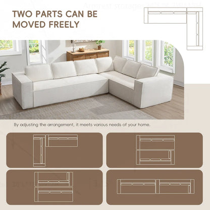 Minimalist Modular Sofa with Advanced Materials for Comfort and Style