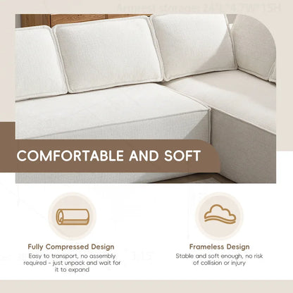 Minimalist Modular Sofa with Advanced Materials for Comfort and Style