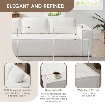 Minimalist Modular Sofa with Advanced Materials for Comfort and Style