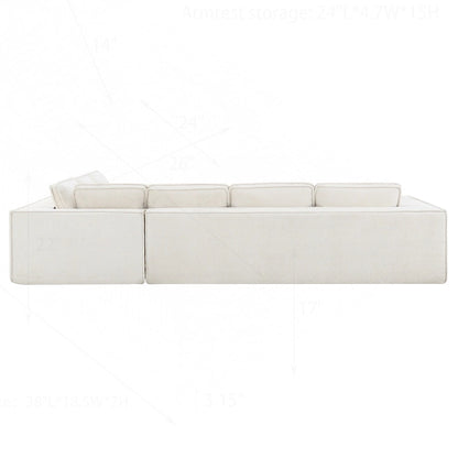 Minimalist Modular Sofa with Advanced Materials for Comfort and Style