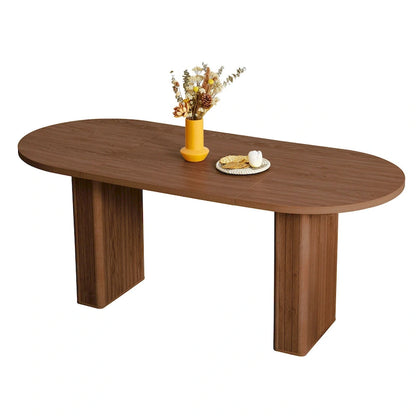 Oval Wood 70.86 in. Dining Table Seats 4-6
