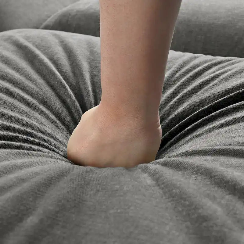 Roomfitters U-Shaped Modular Corner Sofa with Two Ottomans, Freely Transformable for Living Rooms, Studies, Home Theaters