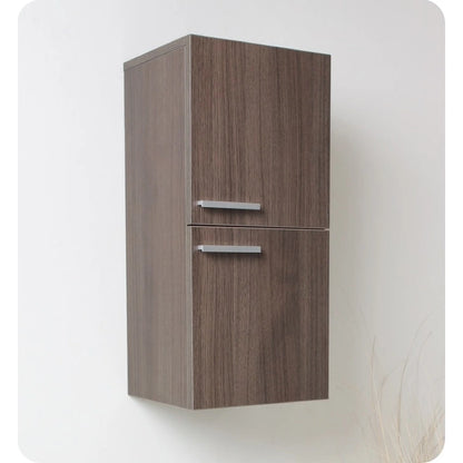 Fresca 27 Wall Mounted Bathroom Linen Cabinet with Two Storage Areas