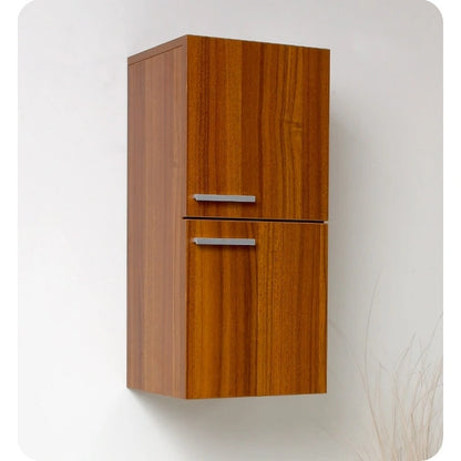 Fresca 27 Wall Mounted Bathroom Linen Cabinet with Two Storage Areas