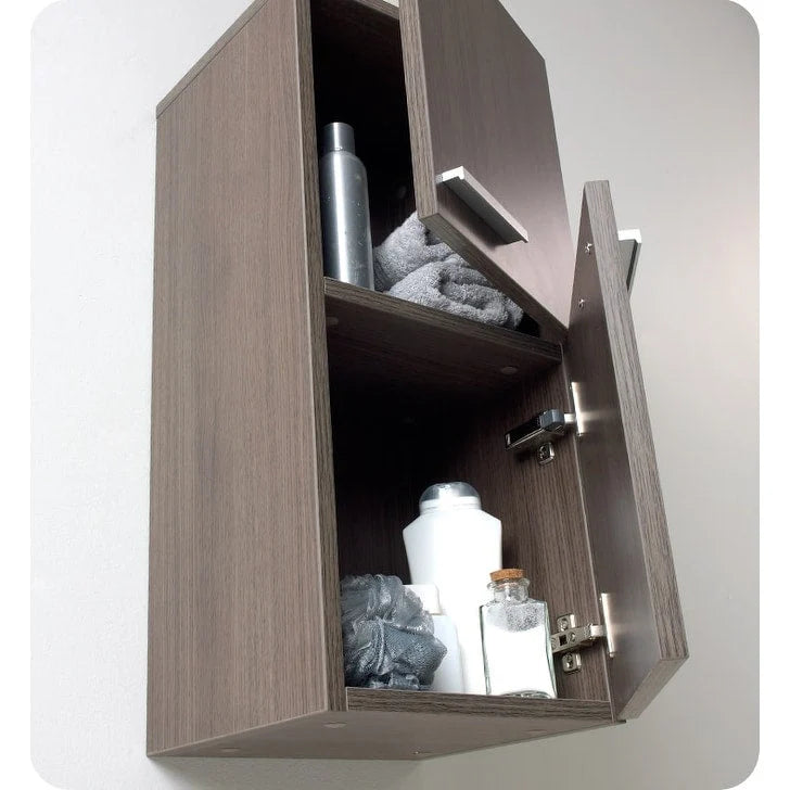 Fresca 27 Wall Mounted Bathroom Linen Cabinet with Two Storage Areas