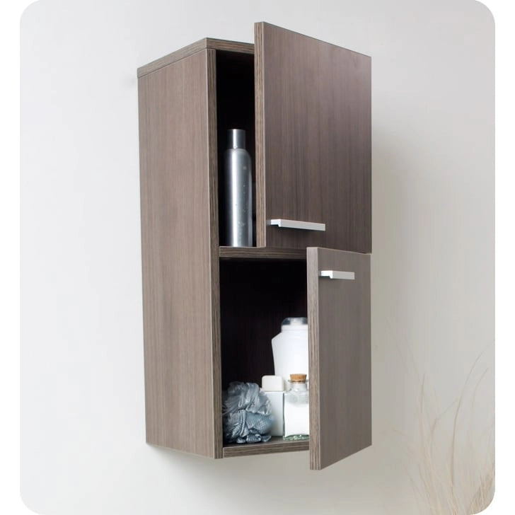 Fresca 27 Wall Mounted Bathroom Linen Cabinet with Two Storage Areas