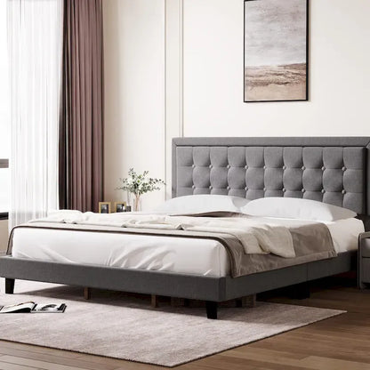 Senfot King Size Platform Bed Frame