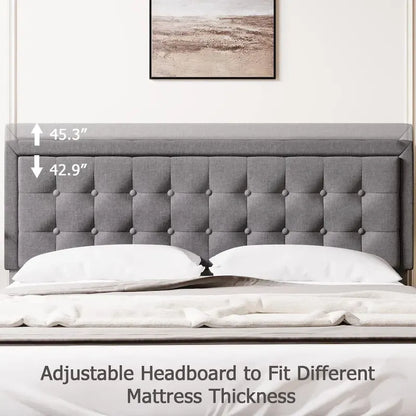 Senfot King Size Platform Bed Frame