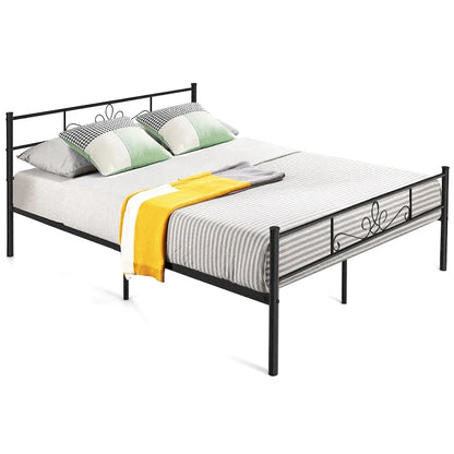 Costway Twin/Queen/Full Metal Platform Bed Frame with Headboard and