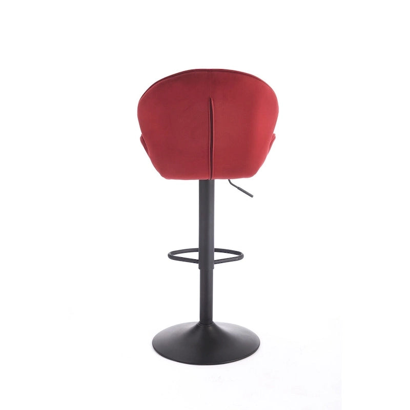 Set of 2 Adjustable Bar Stools with Back Support, Footrest, and 360 Swivel Seat for Home or Bar Counter