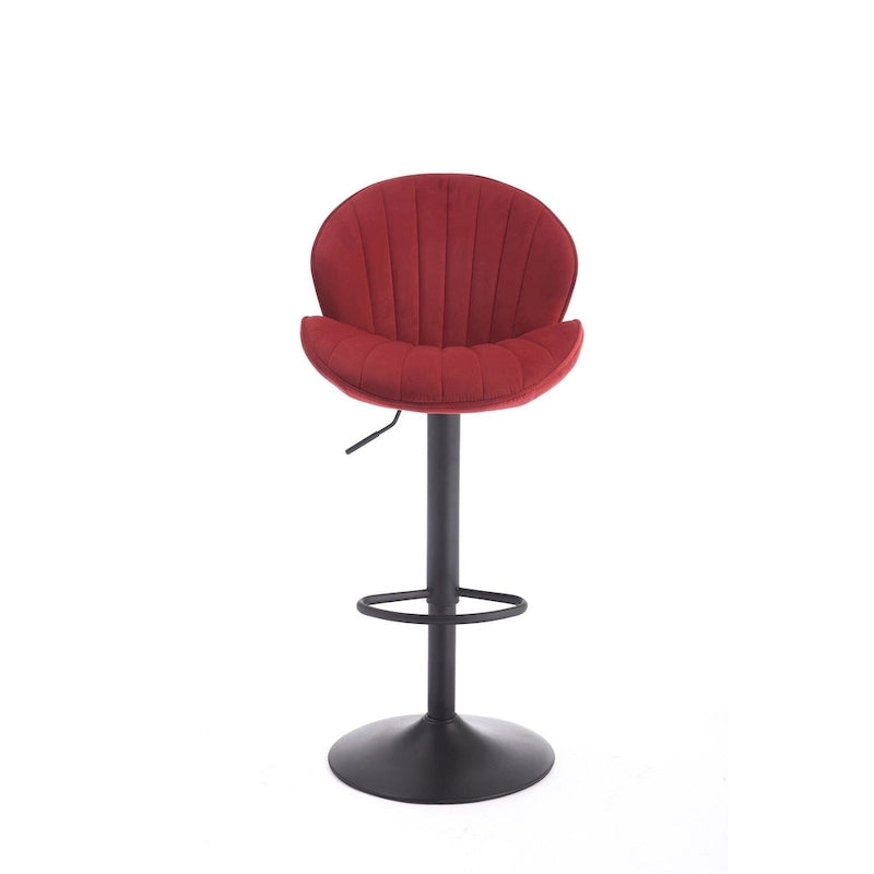 Set of 2 Adjustable Bar Stools with Back Support, Footrest, and 360 Swivel Seat for Home or Bar Counter