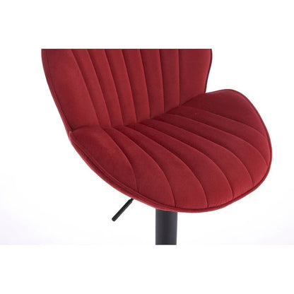 Set of 2 Adjustable Bar Stools with Back Support, Footrest, and 360 Swivel Seat for Home or Bar Counter