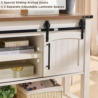 Farmhouse Entryway Table, Rustic Console Table, Wood Sofa Table
