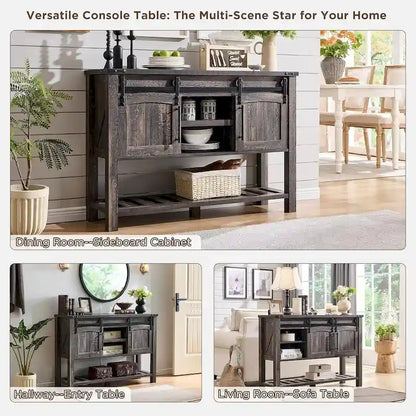 Farmhouse Entryway Table, Rustic Console Table, Wood Sofa Table