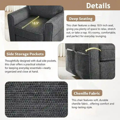 360Swivel Chair Accent Barrel Armchair