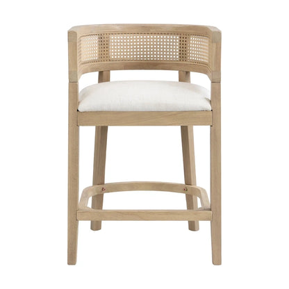 Christopher Knight Home- Noweta Wood Counter Stool with Arms Set of 2