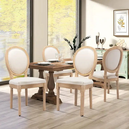 French Dining Chair with Nailhead Trim Set of 4
