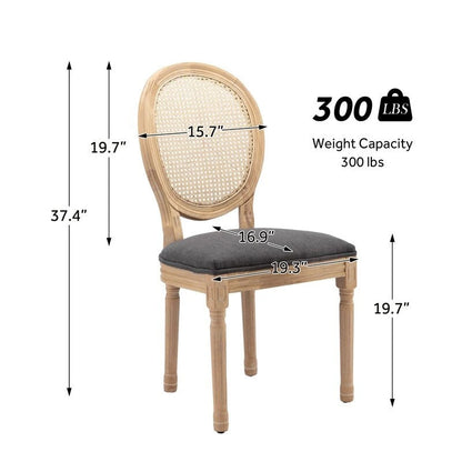 French Dining Chair with Nailhead Trim Set of 4