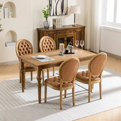 French Dining Chair with Nailhead Trim Set of 4