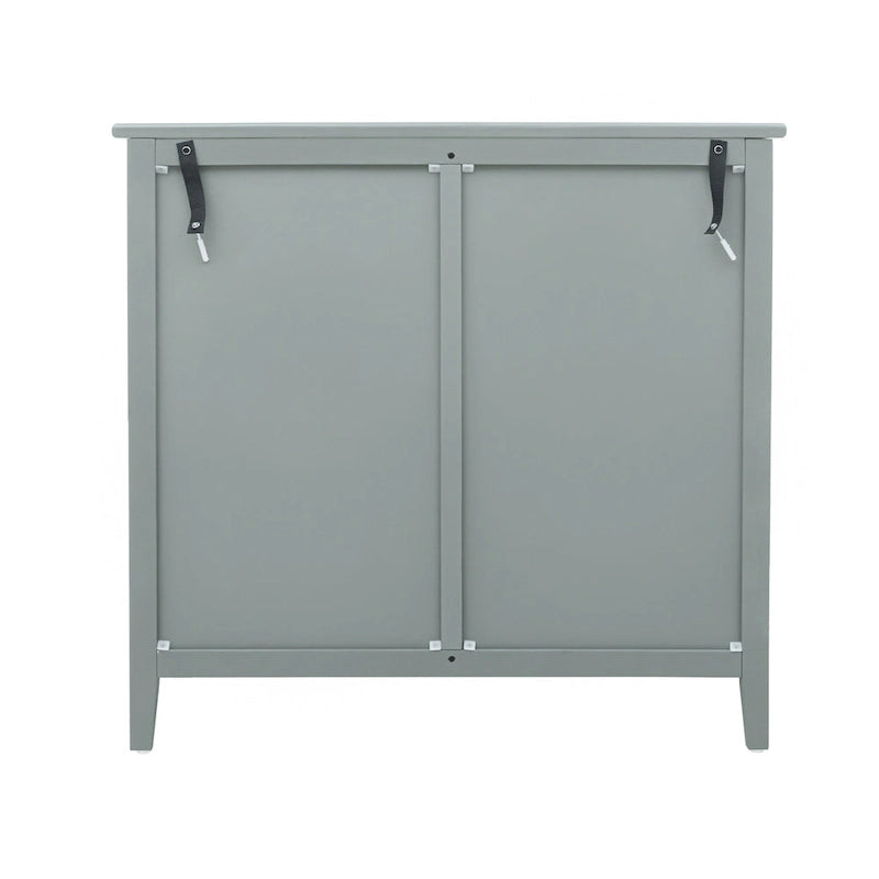 American Style 3-Drawer Vertical Chest Cabinet with Golden Handle for bedroom, living room