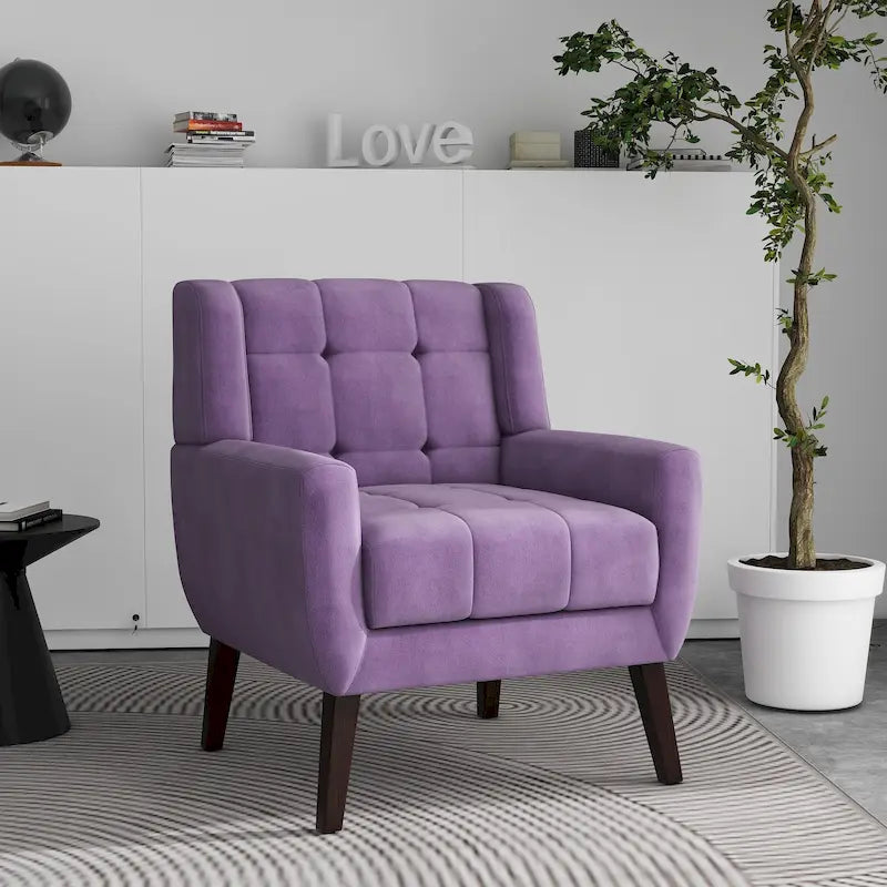 Tufted Arm Chair Upholstered Lounge Chair