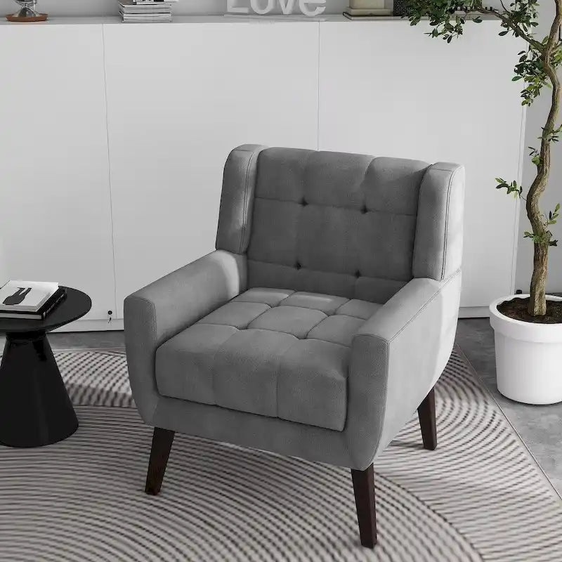Tufted Arm Chair Upholstered Lounge Chair