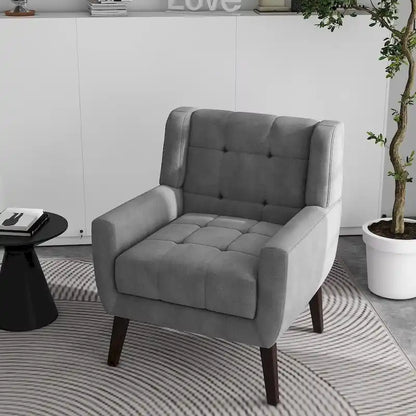Tufted Arm Chair Upholstered Lounge Chair