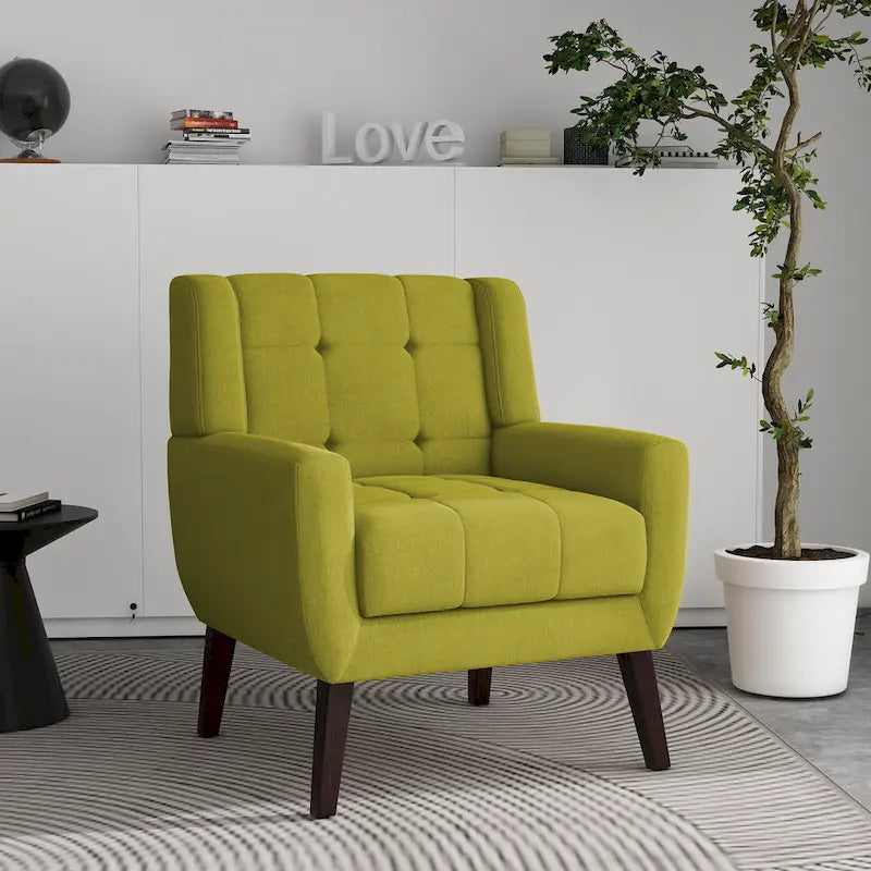 Tufted Arm Chair Upholstered Lounge Chair
