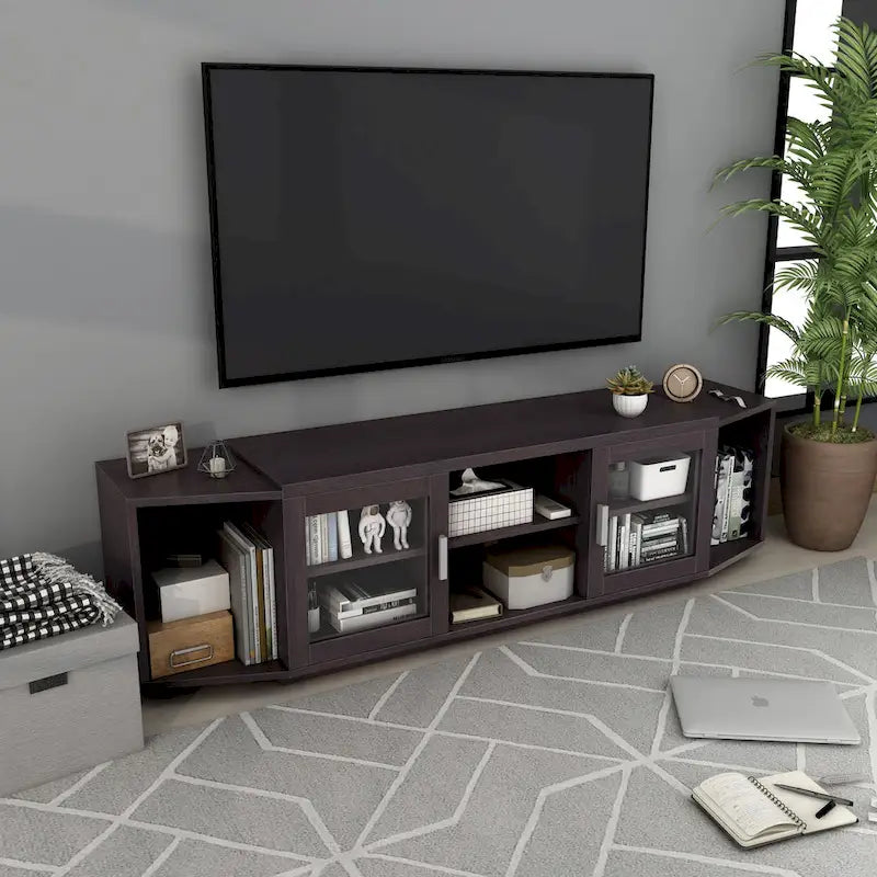 Rasa Contemporary 72-inch Multifunctional Storage TV Console by Furniture of America