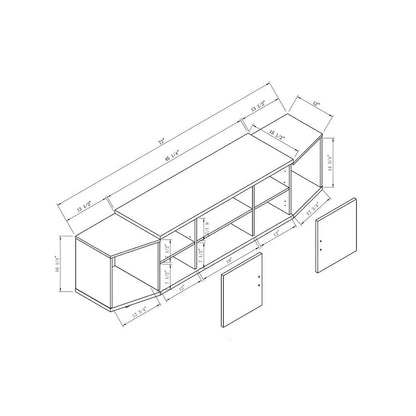 Rasa Contemporary 72-inch Multifunctional Storage TV Console by Furniture of America